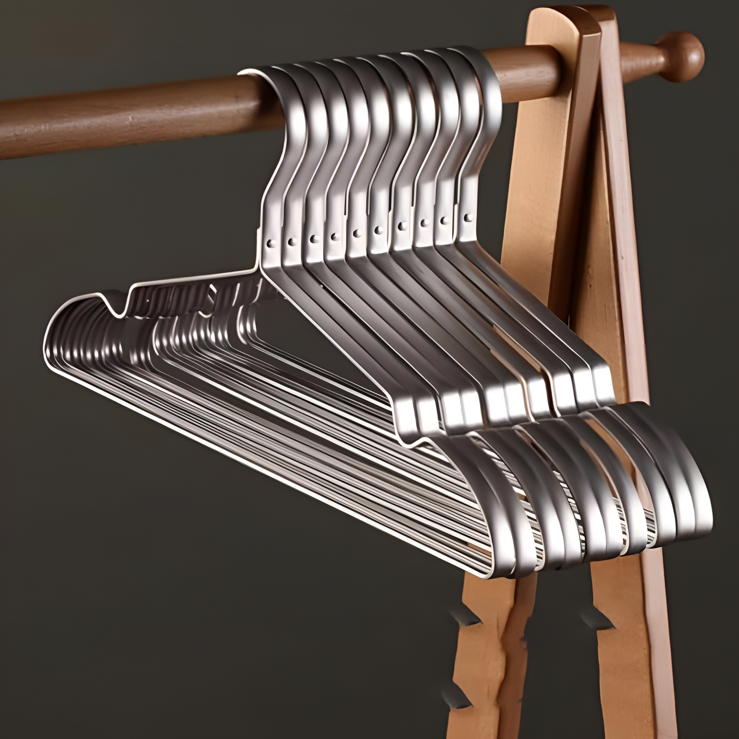 Alumero Aluminium Kleiderbügel – Rutschfest & Platzsparend