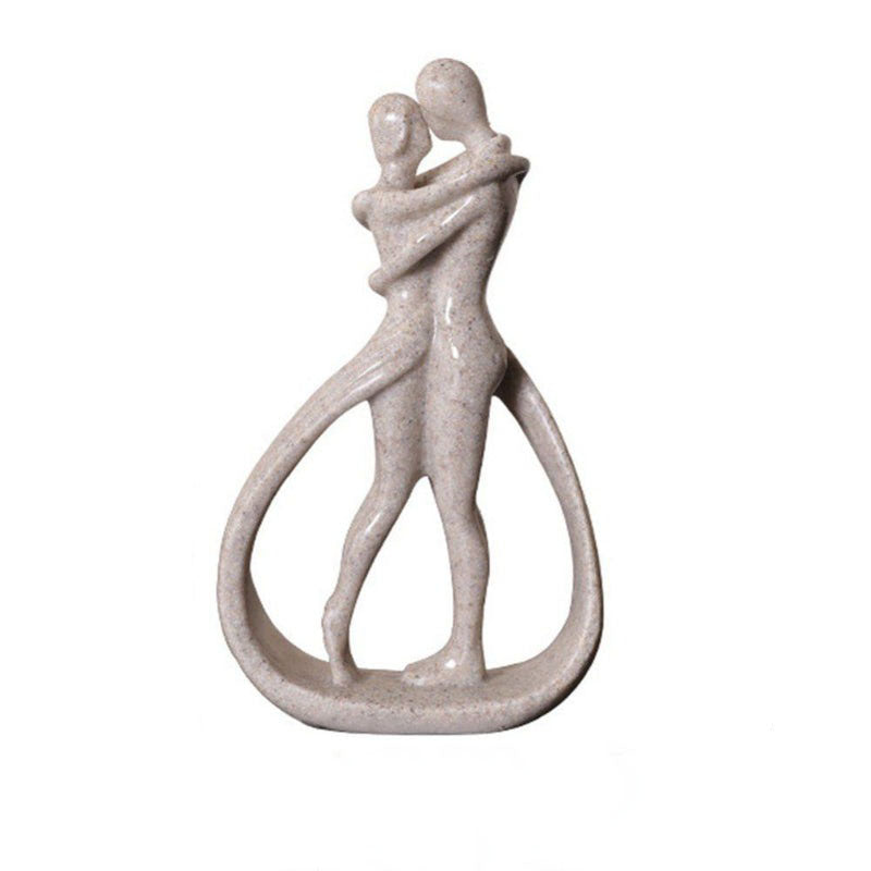 Amora Silhouette Skulptur – Moderne Resin-Figur für Liebe & Verbundenheit