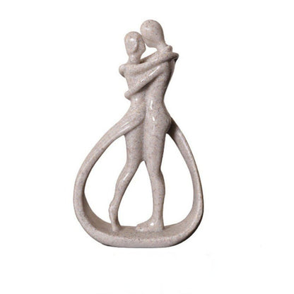 Amora Silhouette Skulptur – Moderne Resin-Figur für Liebe & Verbundenheit