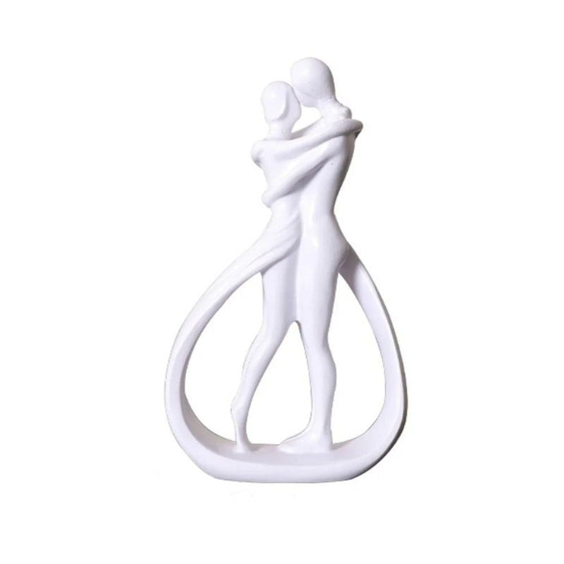 Amora Silhouette Skulptur – Moderne Resin-Figur für Liebe & Verbundenheit