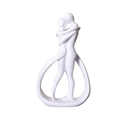Amora Silhouette Skulptur – Moderne Resin-Figur für Liebe & Verbundenheit