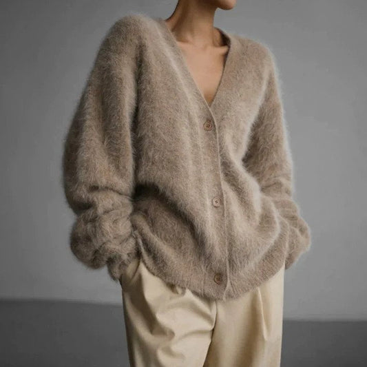 Damen-Cardigan aus Kaschmir mit offenem Design