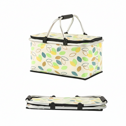 Picnico Faltbarer Karierter Picknickkorb – Vielseitiger 22L Outdoor-Begleiter