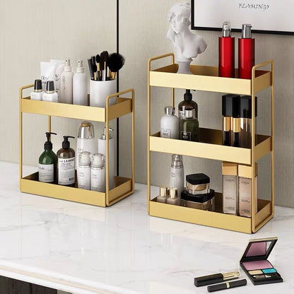 Aurisia Beauty Organizer – Metallisch Gold Für Stilvolle Aufbewahrung