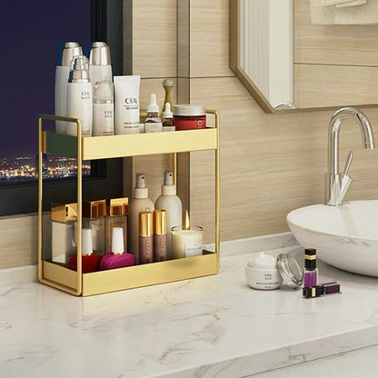 Aurisia Beauty Organizer – Metallisch Gold Für Stilvolle Aufbewahrung