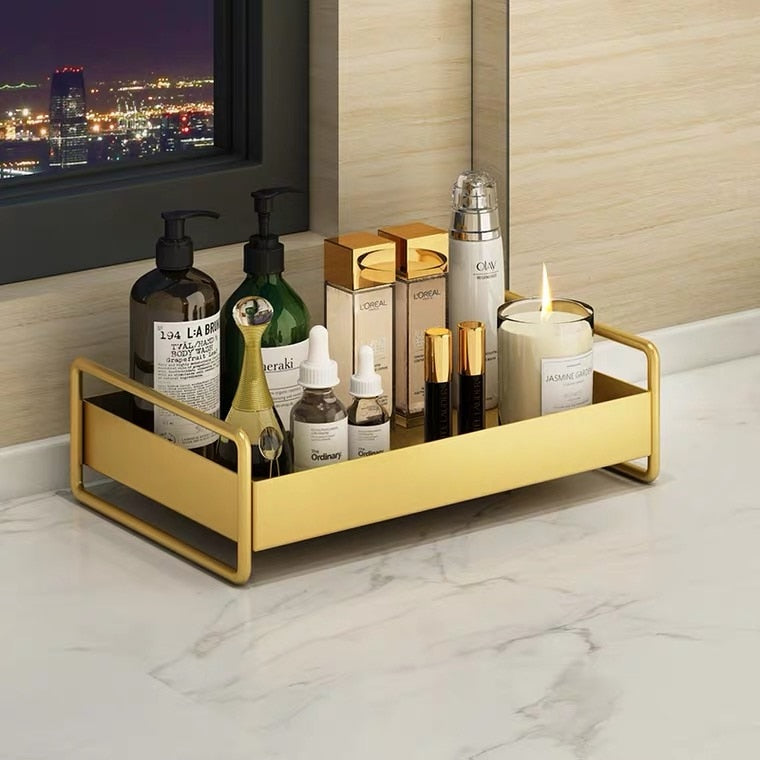 Aurisia Beauty Organizer – Metallisch Gold Für Stilvolle Aufbewahrung